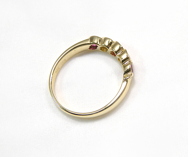 【ME】最落無し★天然ルビー/天然ダイヤモンド K18 　デザインリング・指輪(S15343)_4