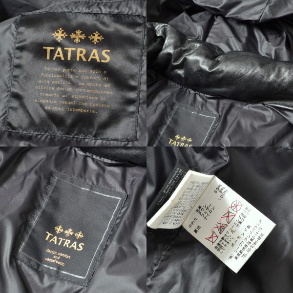 定16万 TATRAS タトラス レザーダウンジャケット SHARTAN M3X261