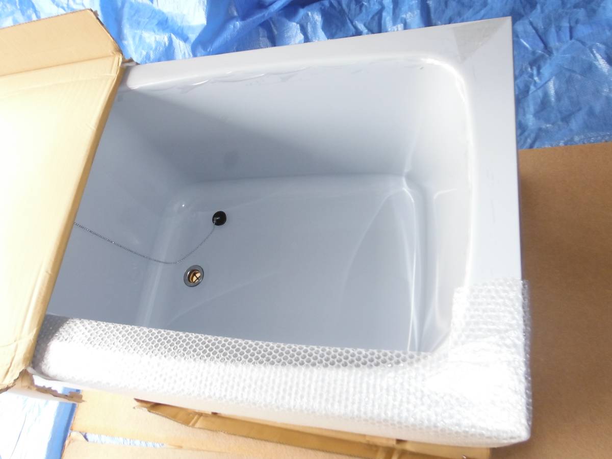 カラーステンレス浴槽 新品（未使用品）間口110cm 半一方エプロン 