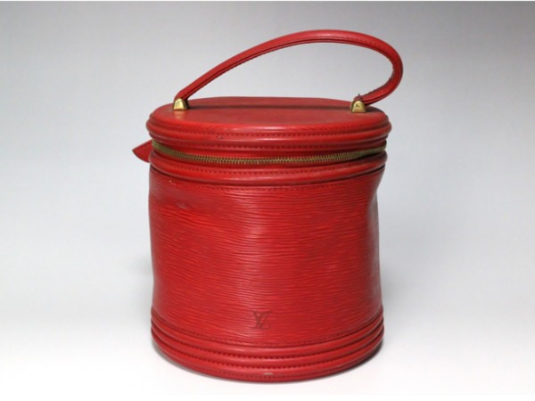 【正規品1円～】LOUIS VUITTON ルイヴィトン バニティバッグ エピ カンヌ カスティリアンレッド 中古品