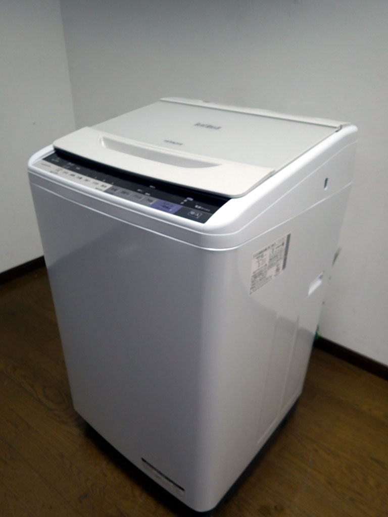 H1026-8☆日立 HITACHI 8Kg 全自動洗濯機 BW-V80A 2017年製 ビート