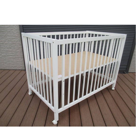 カトージ ハイタイプ ベビーベット 美品 格安 ホワイト