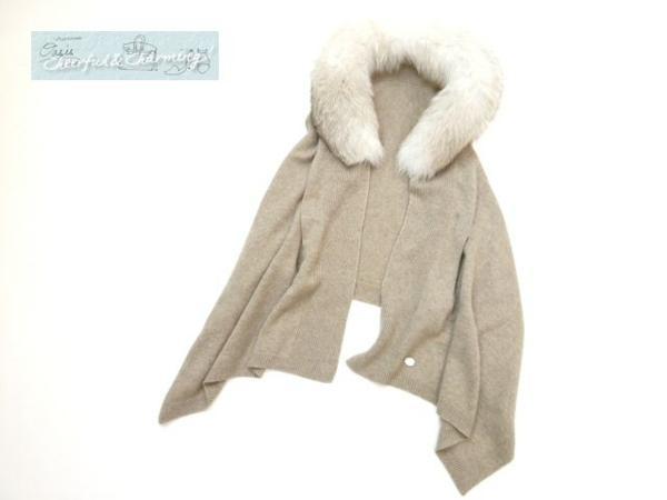 FOXEY フォクシー ストール ショール カシミヤ100% グレー FOXEY FOXEY 