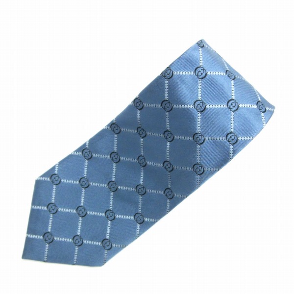 GUCCI GG柄 ネクタイ　ブルー☆0330