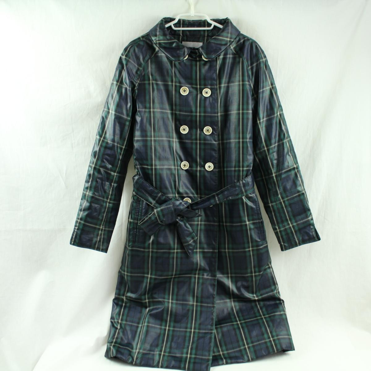 ジュンコ・シマダ JUNKO SHIMADA チェック柄 ナイロンコート サイズ40 M 中綿入 29941-2 レディースファッション