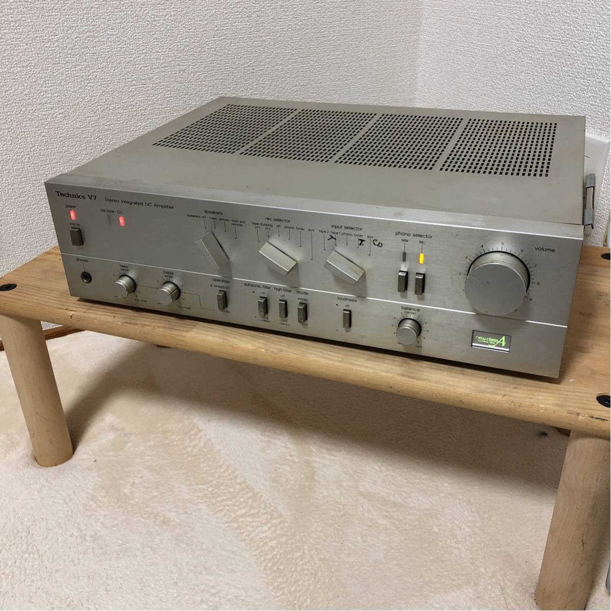 Technics テクニクス SU-V7 ステレオ DCアンプ オーディオ機器 通電ok 現状品