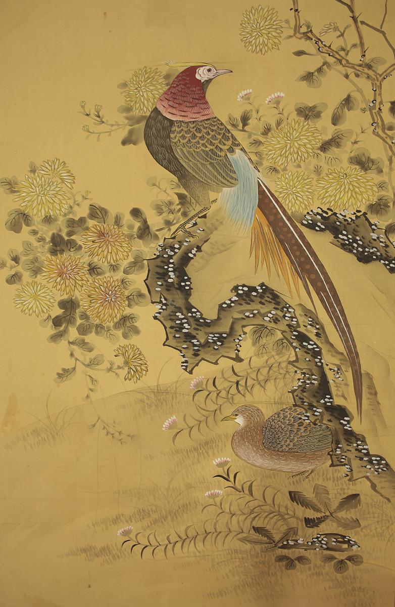 岡本秋暉 ◇ | 絹本 千葉市美術館 百花百鳥に挑んだ江戸の絵師 絹本