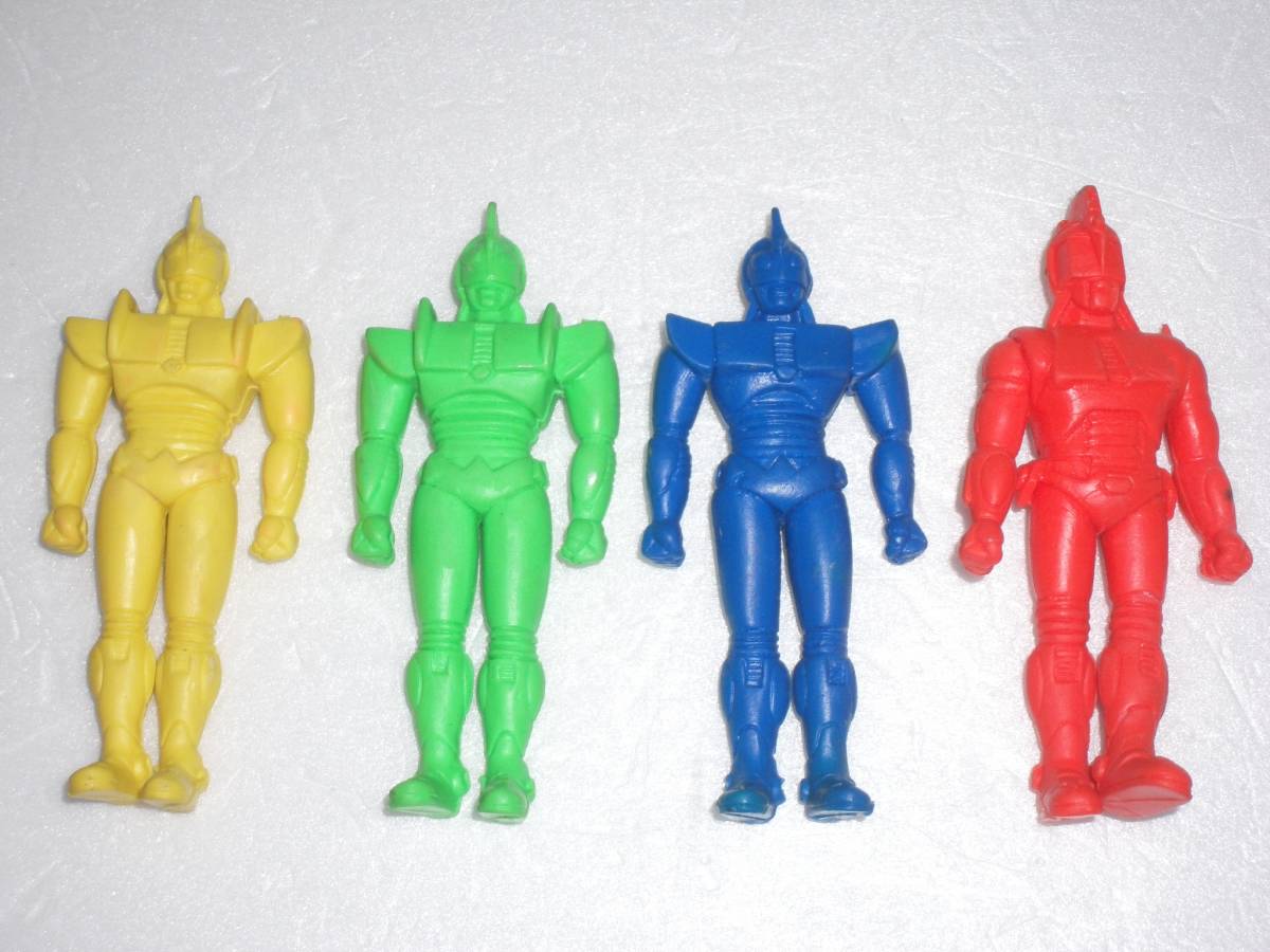 ▼ウルトラ超伝説　アンドロ超戦士　消しゴム 中古品　計4個
