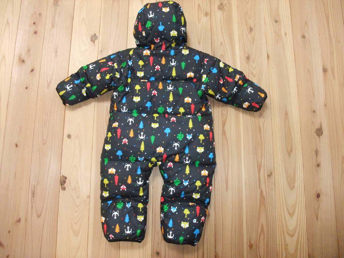【コロンビア】ジャンプスーツ★スキーウェア★防寒着★黒アニマル柄★１８ｍｏｎｔｈ(８０ｃｍ)美品ＵＳＥＤ