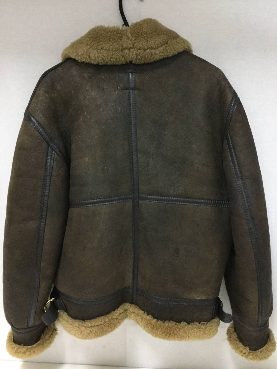 US SHEEPSKIN B-3 ムートンフライトジャケット 40 USA製 Schott