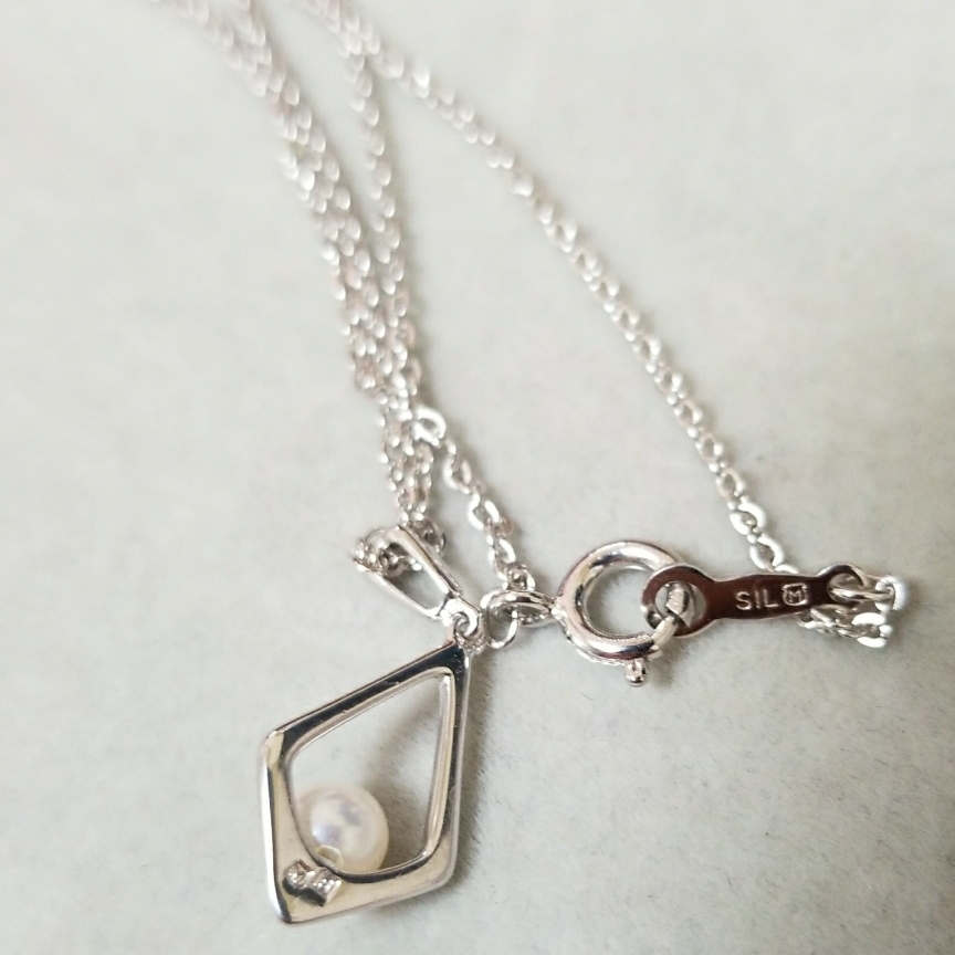 ミキモト パール MIKIMOTO シルバー ペンダント 美品 ネックレス 