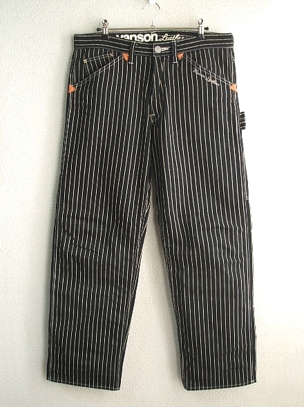 即決 VANSON ウォバッシュ ストライプ ペインターパンツ 34 バンソン
