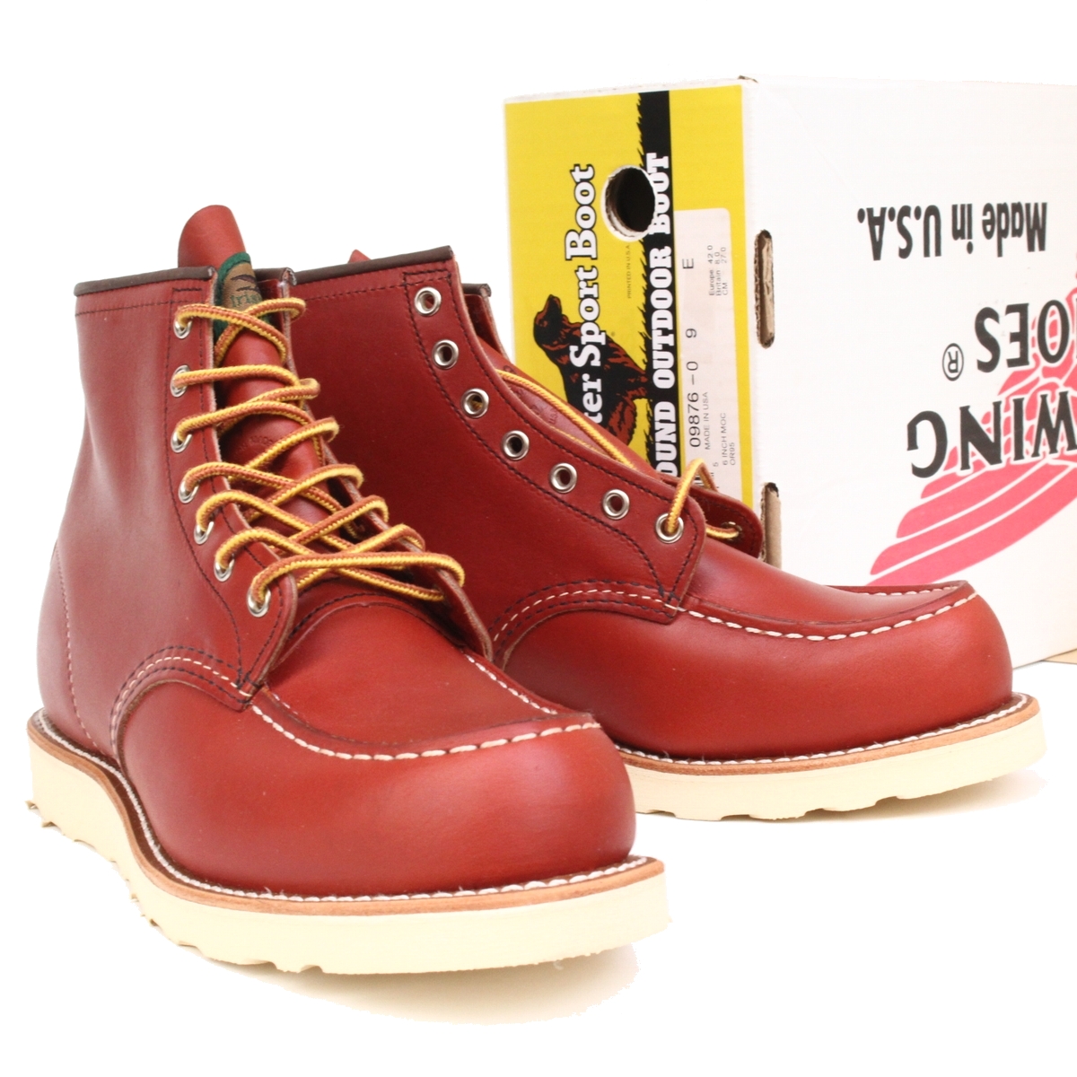未使用BEAMS LimitedEdition] REDWING 9876 IrishSetter Oro-russet 9E 