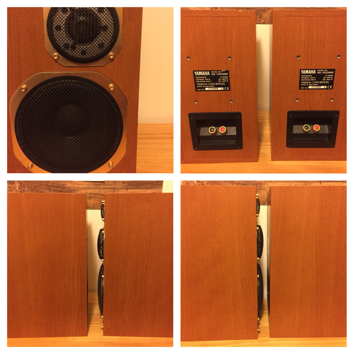 YAMAHA NS-1000mm 3way スピーカー 一部改造品