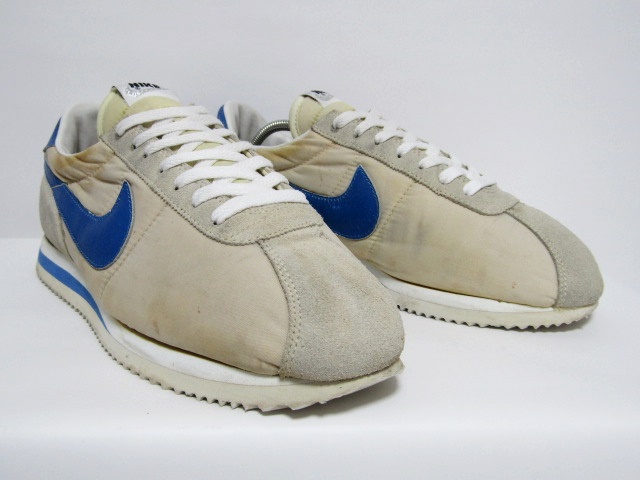 1998年製 レアカラー NIKE ナイロン コルテッツ Ⅱ ベージュ 青 銀ロゴ 