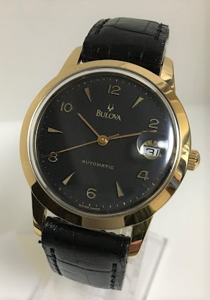 【SWISS MADE】美品　BULOVA　三針　トビアラ　革ベルト　