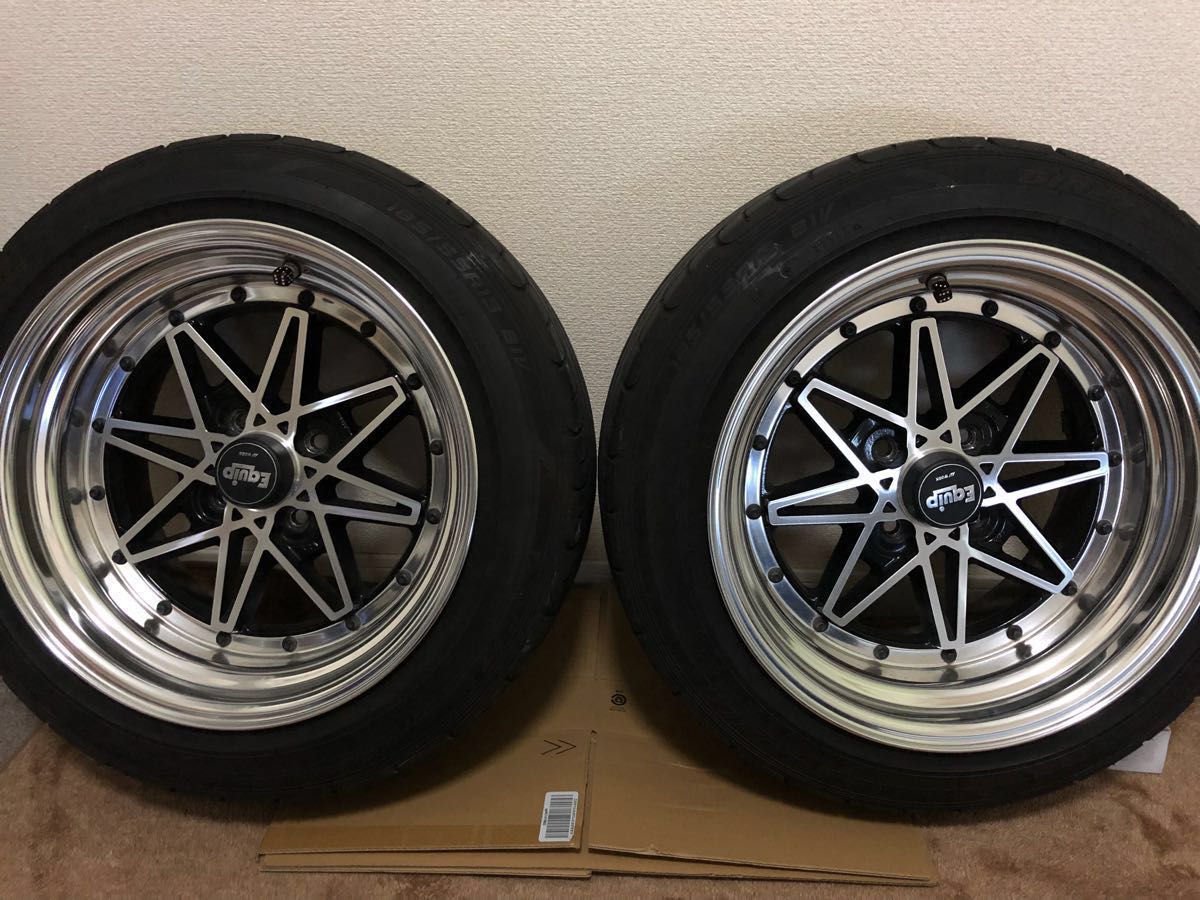 ワーク エクイップ03 15インチ 8.5j ＋13 4H PCD100 2本 WORK EQUIP 03 
