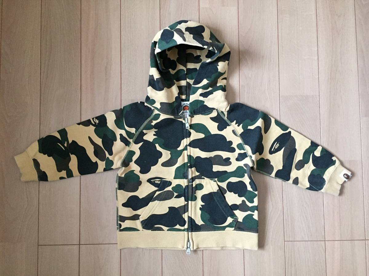 Bape kids エイプキッズパーカー BAPE KIDS ジップ パーカー APE