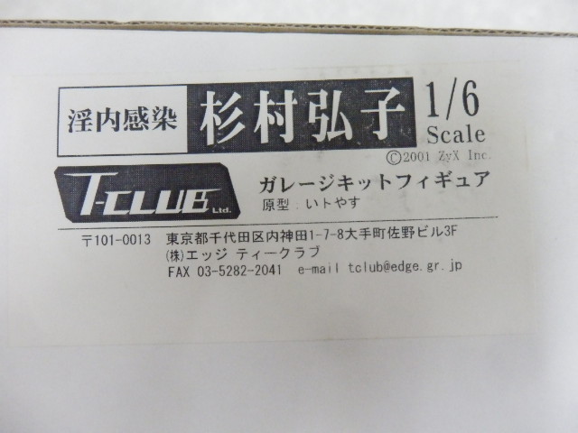 未組立 T-CLUB 淫内感染 1/6 杉村弘子 /レジンキット