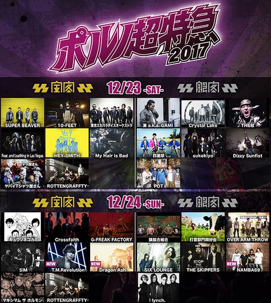 ポルノ超特急2017 【12/23_1日券】1枚 京都 10-FEET/Fear,and ポルノ超特急2017 【12/23_1日券】1枚 京都 10-FEET/Fear,and