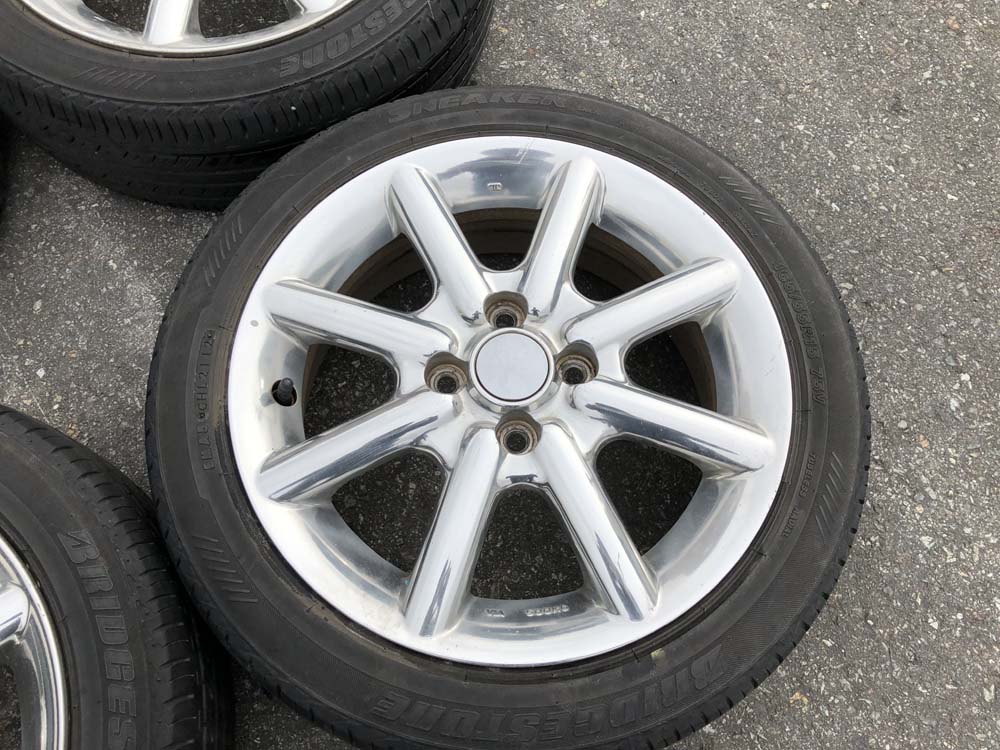 ニッサン ライダー 純正？ 165/55R15 BS スニーカー 15x5.5j +55 メッキ　デイズルークス エブリイ等