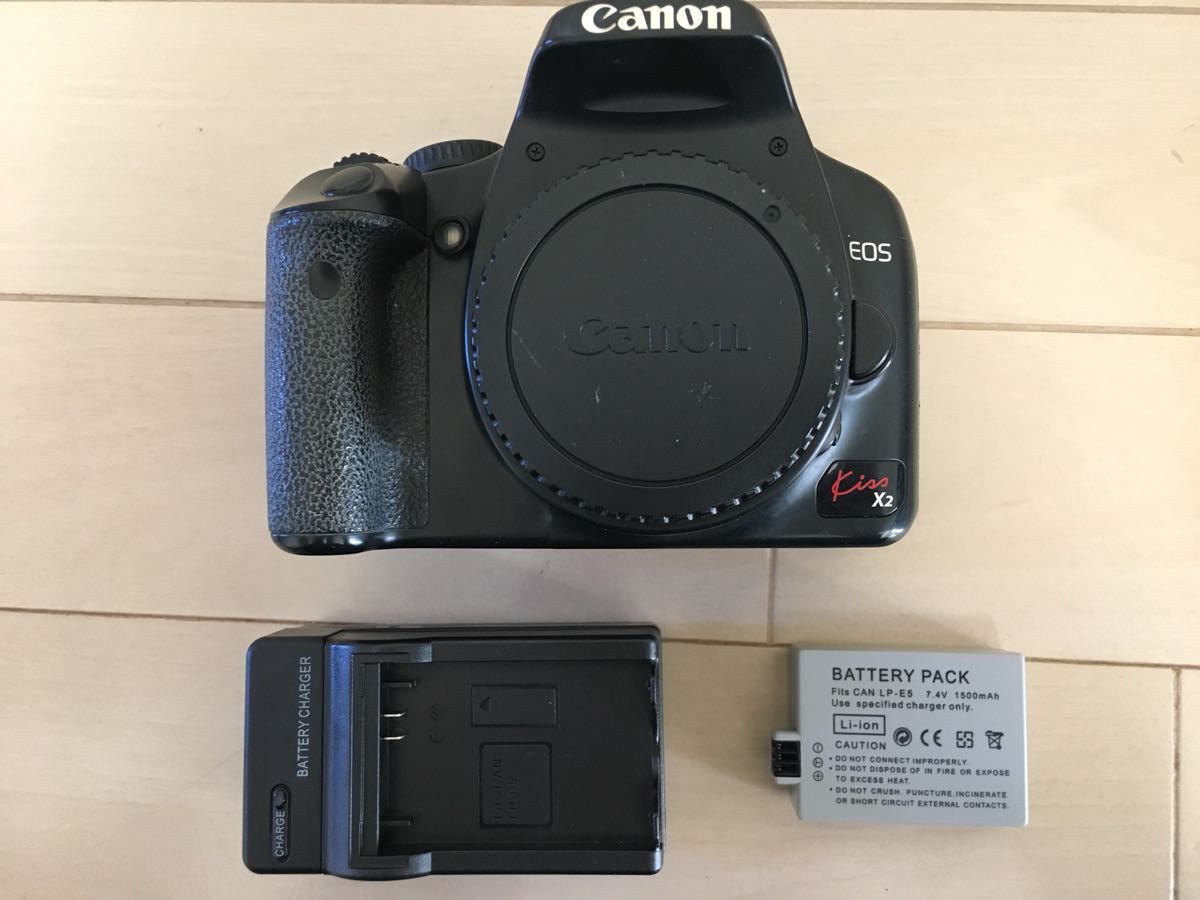 EOS X2 Canon Kiss バッテリー ボディ 充電器 KISS 本体 キャノン 