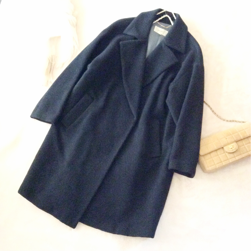 ボールジィ＊上質ふわふわアンゴラウール ゆるいビッグシルエットコート5万＊ブラック