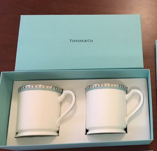 プレゼントに!!! TIFFANY ティファニー プラチナ ブルー バンド