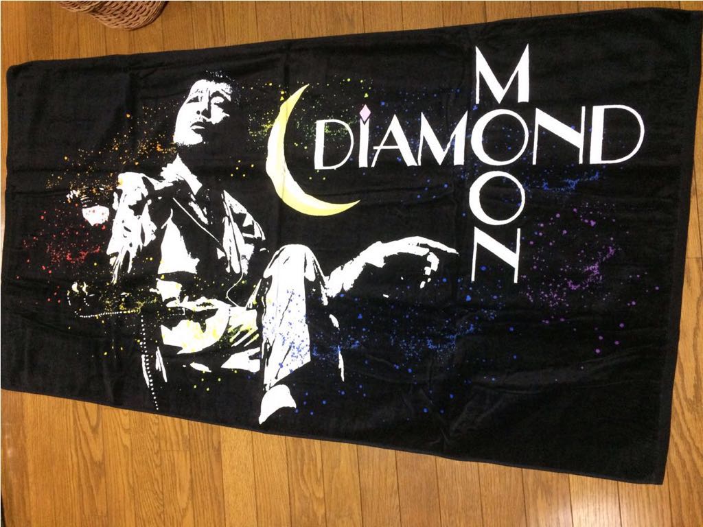 矢沢永吉 スペシャルビーチタオル ① シルエット ＆ DIAMOND MOON 矢沢