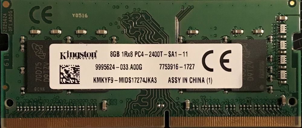 キングストン　DDR4メモリ　8GB