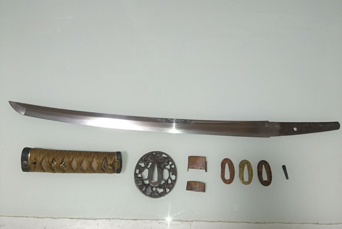 銘有り 備前國忠吉 脇差 刀 日本刀 短刀 真剣 脇差し 太刀