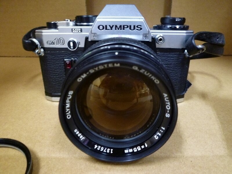 フィルムカメラ OLYMPUS OM10 レンズ G.ZUIKO 55mm F1.2 オリンパス