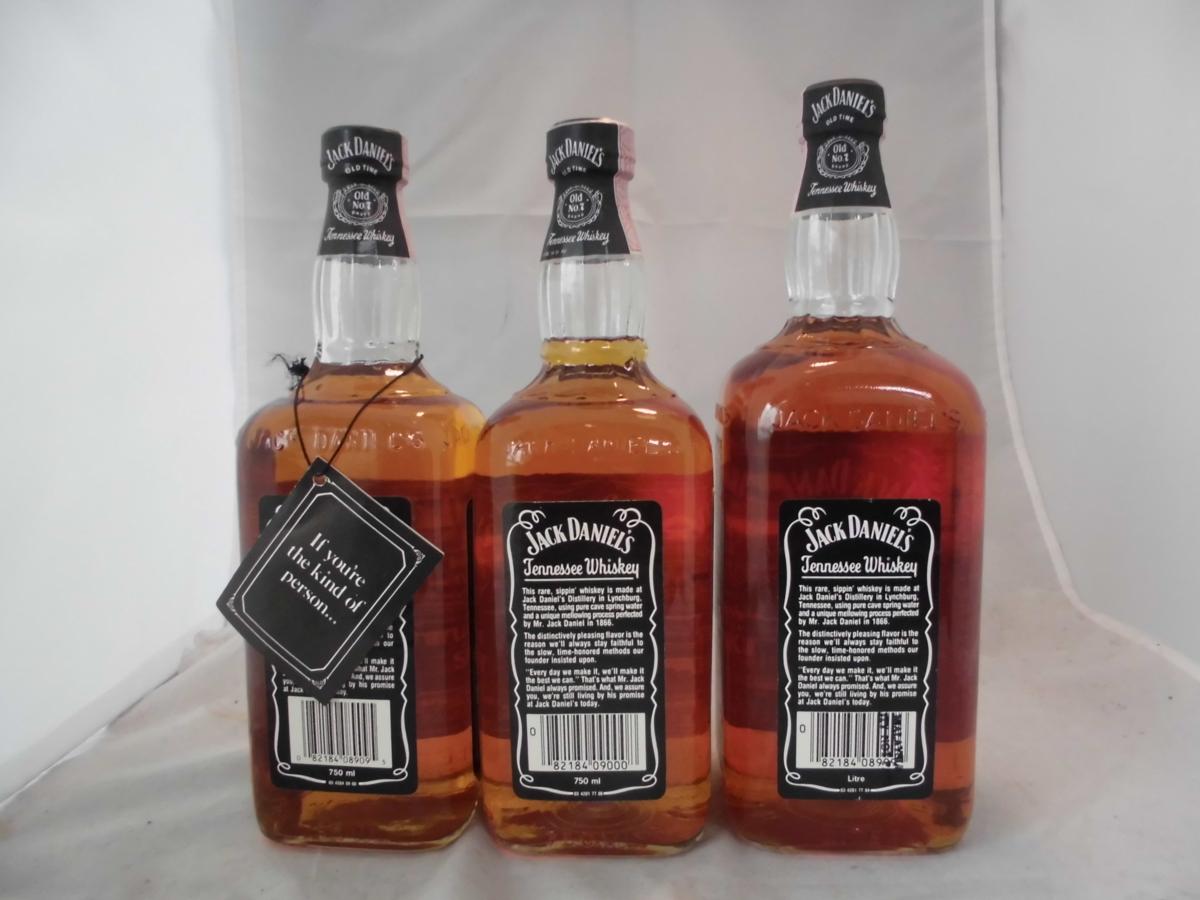 ★古酒★ジャックダニエル JACK DANIEL'S オールドNO.7 OLD TIME３本セット★1000ml/750ml★未開栓★5641/5726/6032