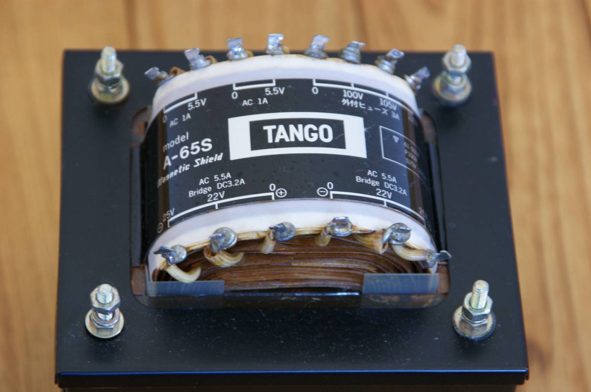 TANGO　A-65S　トンジスターアンプ用トランス 自作アンプ？ TANGO A-65S 電源トランス付 現状品 TANGO A-65S 電源