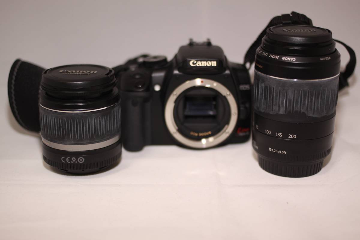 極上品！ Canon キャノン EOS Kiss Digital X、レンズ2本付き！元箱付き！