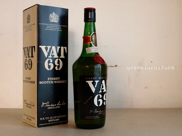 ✴︎VAT 69 スコッチウイスキー ・未開封・古酒✴︎ スコッチ 0 VAT ウイスキー 未開栓 古酒 43% 1970年代半ば流通、VAT69