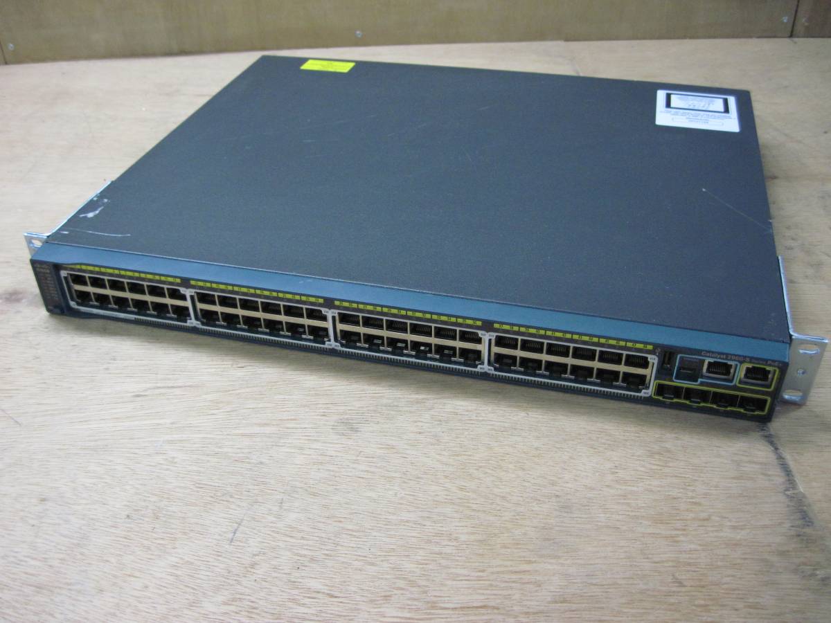 CISCO Catalyst WS-C2960S-48LPS-L V03 PoE+ 初期化済-4 2012年製造 IOS15.0(2)SE2