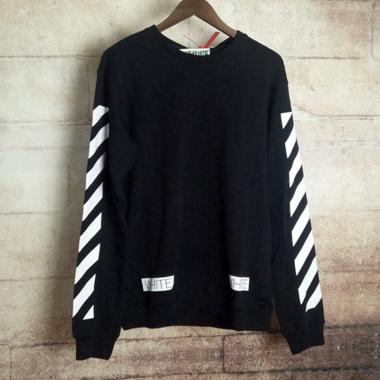 スウェット パーカー Off-White ☆オフホワイト☆メンズ スウェット 新品 ブラック・S