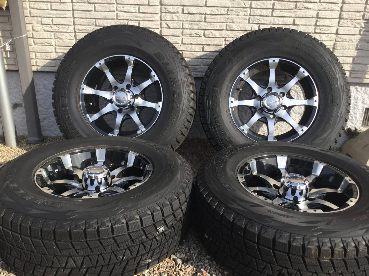 美品・バリ山】MKW MK-26 ブリジストン ブリザック DM-V1 265/70R16 