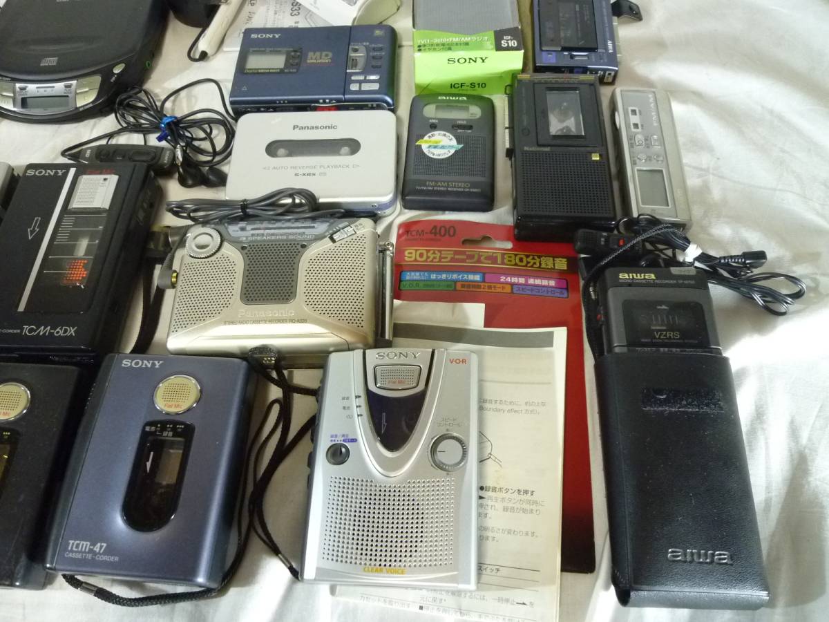 パ*ダ様 ポータブルオーディオ機器 まとめ　ウォークマン　ラジオ　ジャンク品 ◇歴代ポータブルオーディオ 大量まとめて！ レコーダー ラジオ CD MD