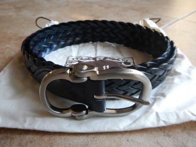 【激安大特価，定番人気】 サドラーズ Saddler&rsquo;s / サイズ75 バタフライバックルレザーメッシュベルト G106 ネイビー 幅30ミリ イタリア製(その他)｜売買されたオークション情報、yahooの商品情報をアーカイブ公開 - オ 皮革、レザー