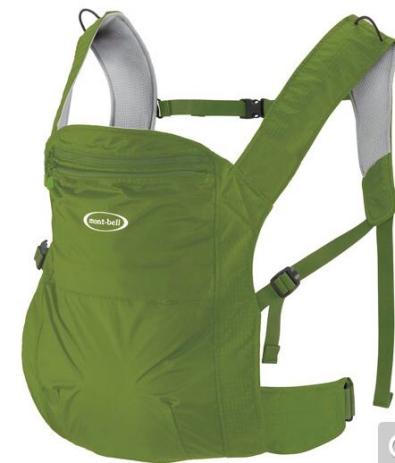 新品★モンベル 抱っこ紐 ★軽量持ち運び楽々♪ グリーン