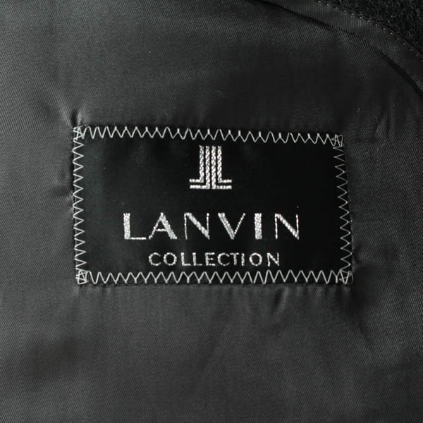 【美品】★LANVIN・ランバン★カシミヤ100% チェスターロングコート R48★ダークグレー系★[NEW]★17vk31