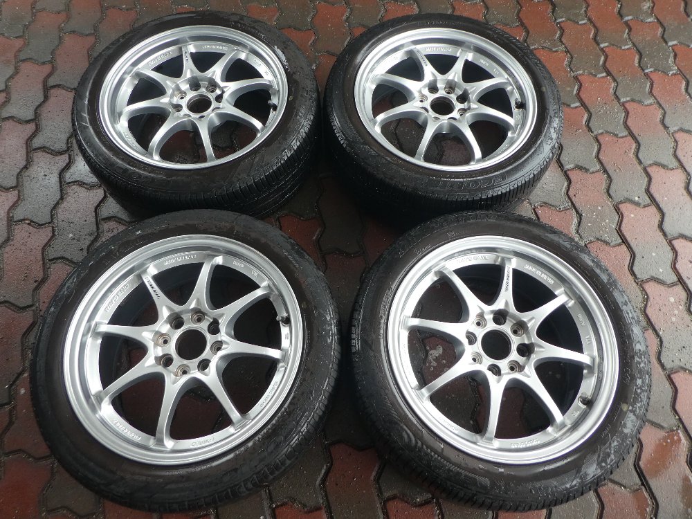 【超軽量美品】 RAYS レイズ ボルクレーシング CE28N 16 7.0JJ OF +28 4H NS シルバー PCD 108 195/50R16