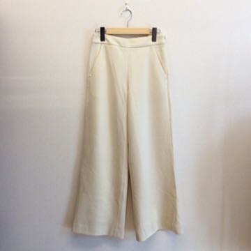 TOMORROWLAND トゥモローランド パンツ スラックス ホワイト サイズ 36 レディース 2017124K012 TOMORROWLAND トゥモローランド スラックス 紺 （トゥモローランド）の「ハードウールオックスフォード スラックスパンツ&frasl;48&frasl;ウール&frasl;BLK&frasl;61