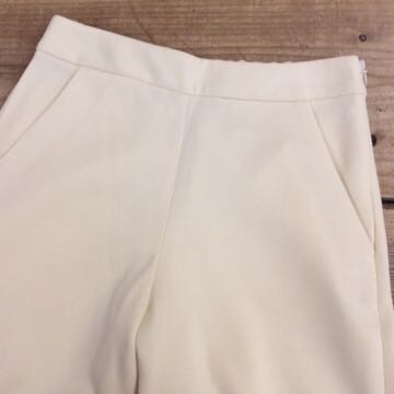 TOMORROWLAND トゥモローランド パンツ スラックス ホワイト サイズ 36 レディース 2017124K012 TOMORROWLAND トゥモローランド スラックス 紺 （トゥモローランド）の「ハードウールオックスフォード スラックスパンツ&frasl;48&frasl;ウール&frasl;BLK&frasl;61