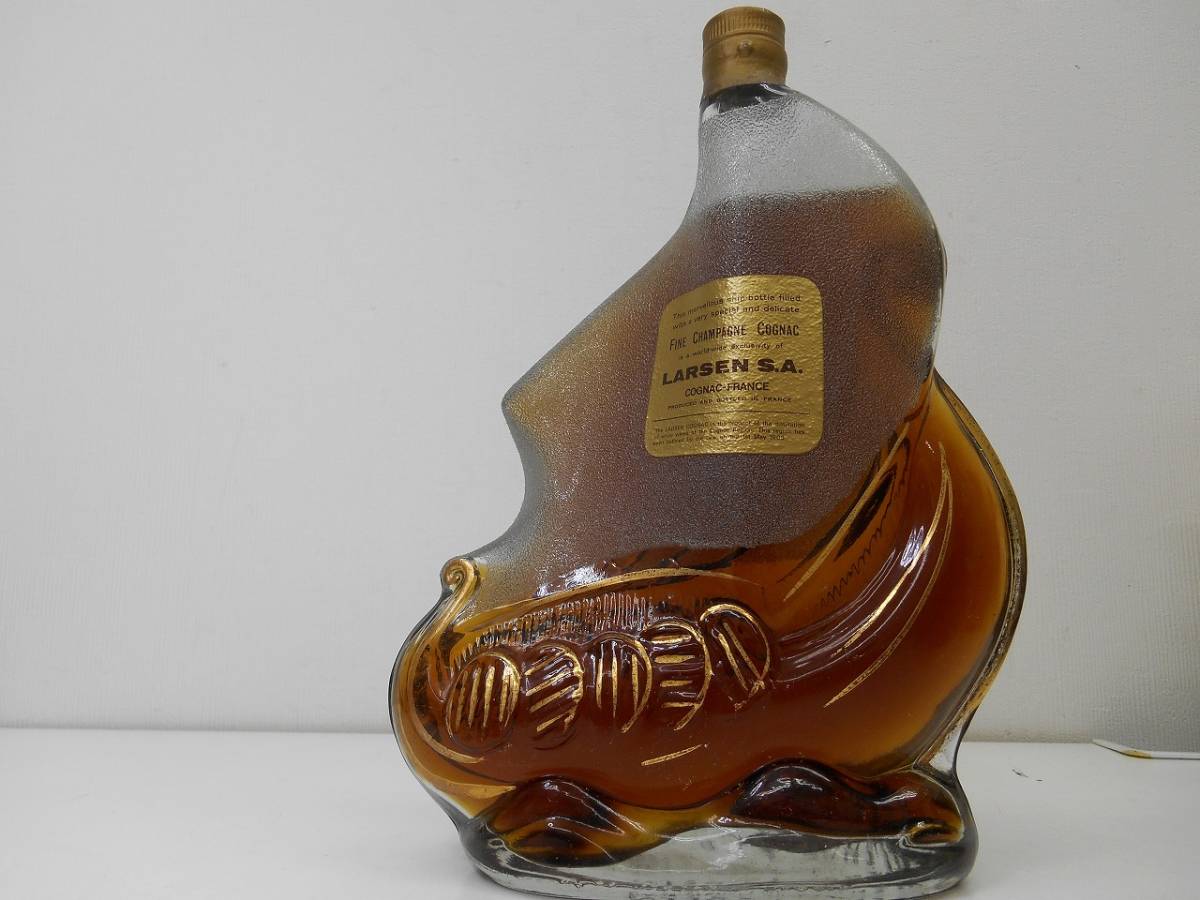 LARSEN/ラーセン シップボトル コニャック クリアボトル 4本セット 417