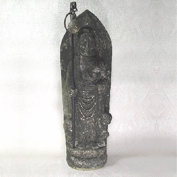 品質保証，100%新品 骨董 石仏 地蔵様 地蔵菩薩像 子育地蔵 高さ;41.5cm(仏像)｜売買されたオークション情報、yahooの商品情報をアーカイブ公開 - オークファン 仏像