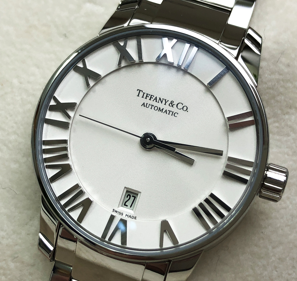 tr)TIFFANY&Co ティファニー アトラスドーム 自動巻 Z1830.68.10A21A00A 白文字盤 裏スケ 未使用品