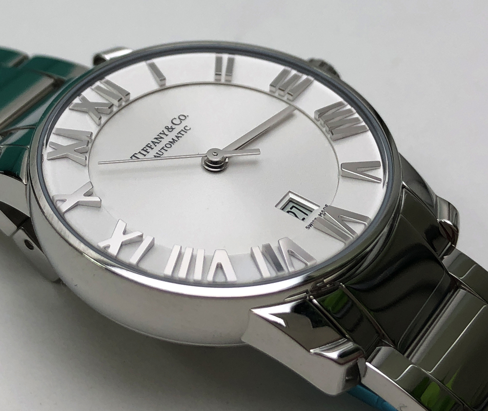 tr)TIFFANY&Co ティファニー アトラスドーム 自動巻 Z1830.68.10A21A00A 白文字盤 裏スケ 未使用品